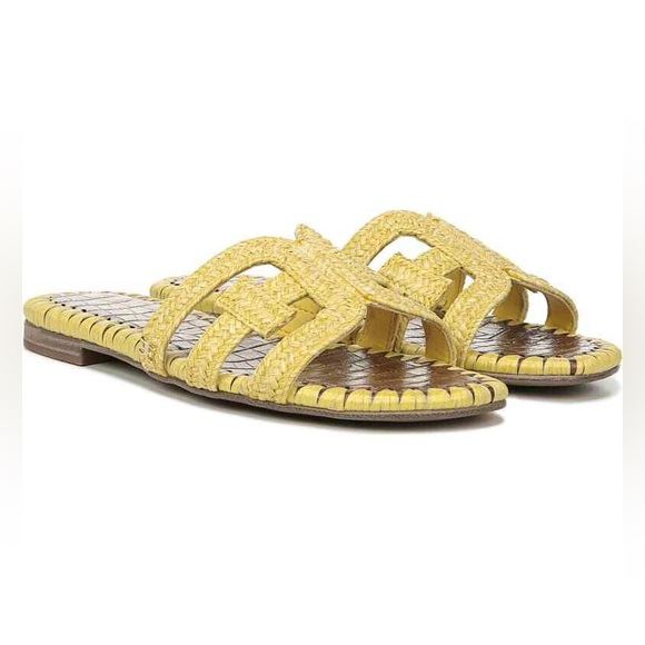 Sam Edelman Shoes - Sam Edelman Beckie 2 Yellow Slide Sandals 6.5